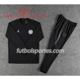 PSG Niño Sudadera de Entrenamiento Trajes Jordan Negro 2018/2019